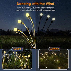 Magical Firefly Solar Light || Swinging Waterproof  All Weather Light