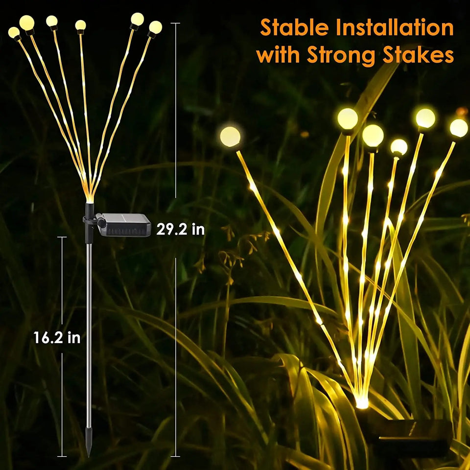 Magical Firefly Solar Light || Swinging Waterproof  All Weather Light