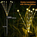 Magical Firefly Solar Light || Swinging Waterproof  All Weather Light